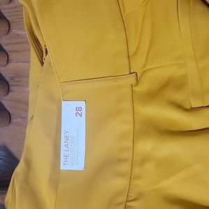 Lane Bryant wide leg crop in yellow